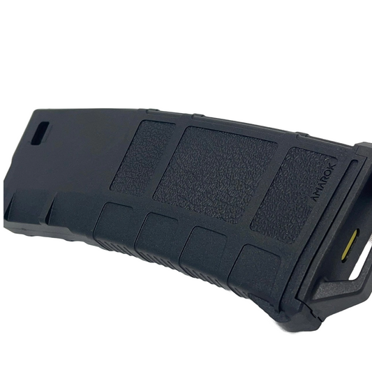 Amarok AM250 M series - 250 rounds Fast Feed Mid Cap Magazine - Type B3 - Black + Yellow Top