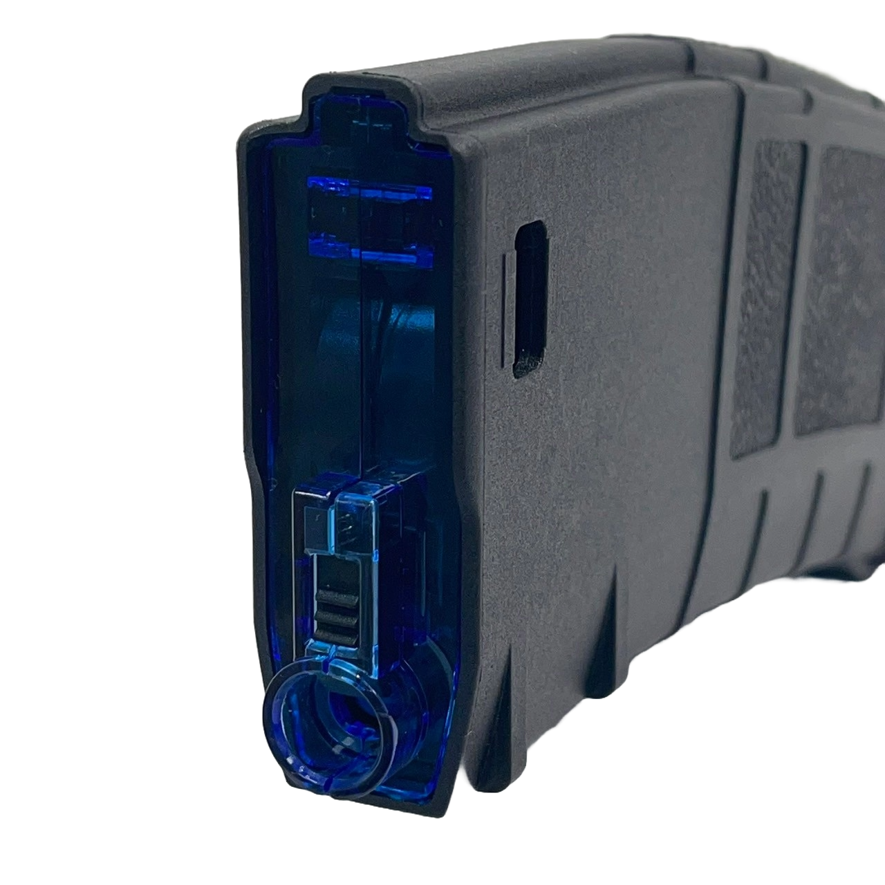Amarok AM250 M series - 250 rounds Fast Feed Mid Cap Magazine - Type B6 - Black + Blue Top