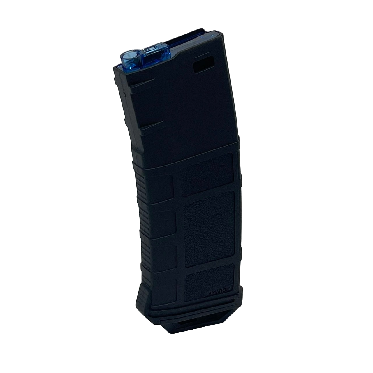 Amarok AM250 M series - 250 rounds Fast Feed Mid Cap Magazine - Type B6 - Black + Blue Top