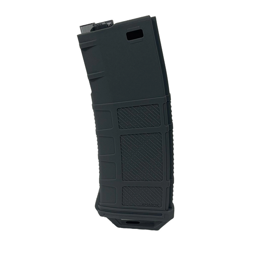 Amarok AM250 M series - 250 rounds Fast Feed Mid Cap Magazine - Type A11 - FDE Grey + Smoke Top