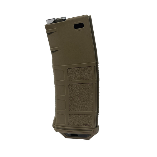 Amarok AM250 M series - 250 rounds Fast Feed Mid Cap Magazine - Type B9 - FDE + Smoke Top