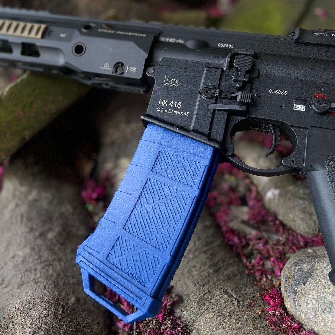 Amarok AM250 M series - 250 rounds Fast Feed Mid Cap Magazine - Type A13 - Limited Edition Blue MLE Training
